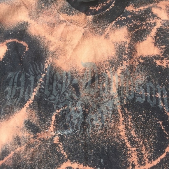 Harley Davidson Redone Bleached Graphic Tee - Picture 7 of 8